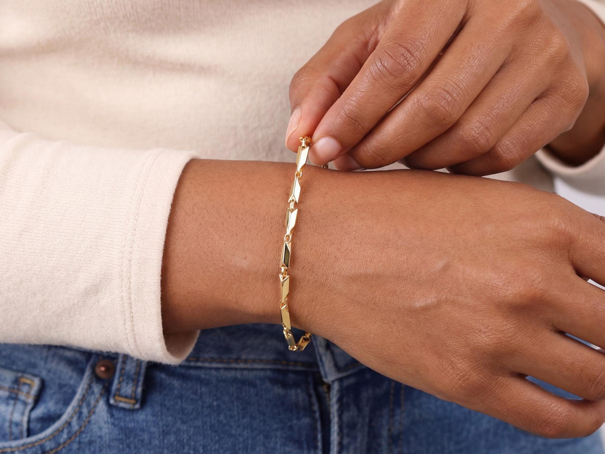 Dainty Gold Link Bracelet
