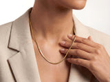 Gold Flat Snake Chain