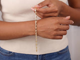 Diamond Tile Bracelet in Gold