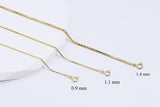 Solid Gold Box Bracelet