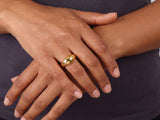 Gold Modern Dome Ring