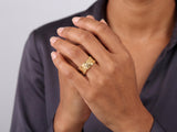 Gold Wide Statement Ring