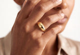 Gold Modern Dome Ring