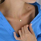 Diamond Heart Necklace in Gold
