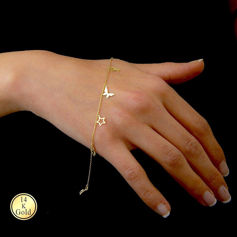 Gold Charm Bracelet