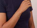 Solid Gold Bracelet with Diamond