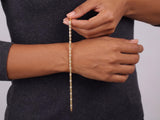 Solid Gold Bracelet with Diamond