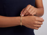 Solid Gold Diamond Link Bracelet