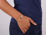 Solid Gold Diamond Link Bracelet