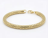 Gold Textured Snake Bracelet