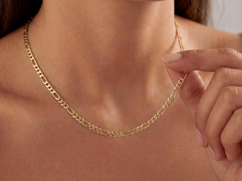 Gold Figaro Chain Necklace