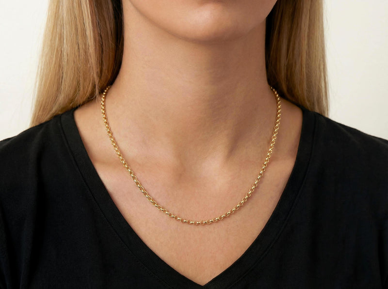 Gold Rolo Belcher Chain