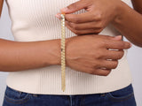 Gold Heart Link Bracelet