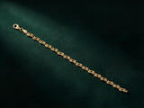 Gold Wave Link Bracelet