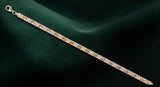 Lab Grown Diamond Chevron Bracelet in Gold