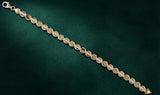 Gold Flat Disc Bracelet