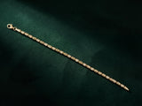 Solid Gold Bracelet with Diamond