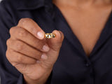 Solid Gold Pyramid Ring