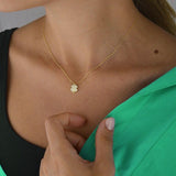 Four Leaf Clover Necklace in Gold