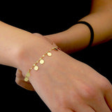 Gold Disc Bracelet