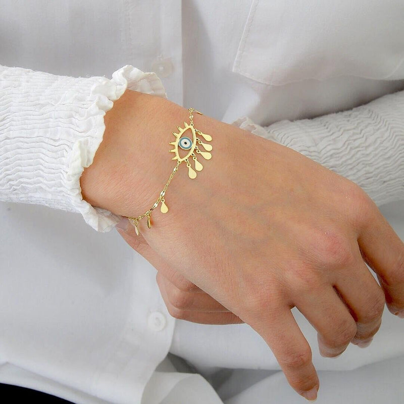 Gold Evil Eye Bracelet