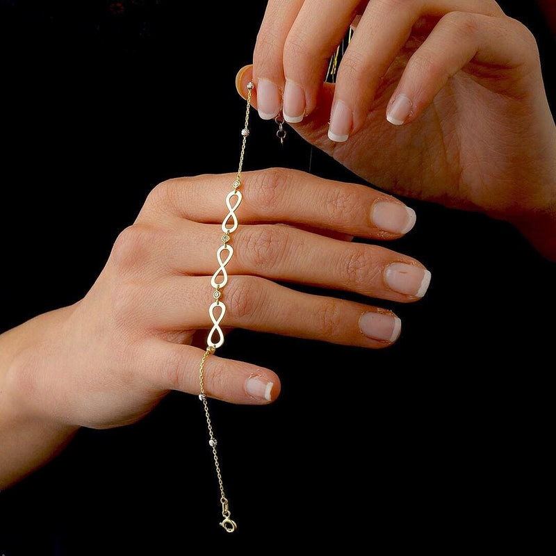 Gold Infinity Bracelet