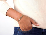 Solid Gold Flat Bracelet