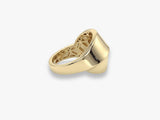 Modern Overlap Statement Gold Ring