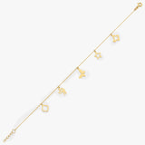 Gold Charm Bracelet