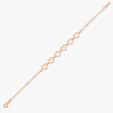 Gold Open Heart Bracelet