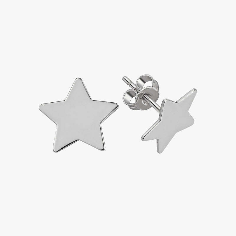 Gold Star Stud Earrings