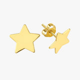Gold Star Stud Earrings