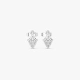 Vintage Inspired Diamond Stud Earrings