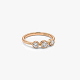 Gold Trio Lab-Grown Diamond Ring