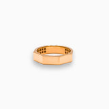 Gold Hexagon Band Ring