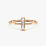 Baguette Diamond Bar Ring