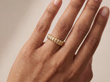 Fluted Dome Ring in Gold