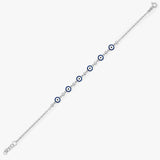Gold Diamond Evil Eye Bracelet