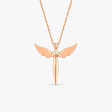 Gold Archangel Michael Necklace