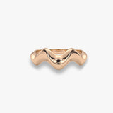 Solid Gold Sculpted Wave Ring