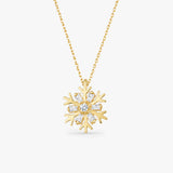Gold Snowflake Necklace