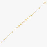 Gold Star Bracelet with Diamond