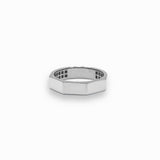 Gold Hexagon Band Ring