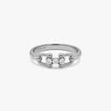 Gold Chain Diamond Ring
