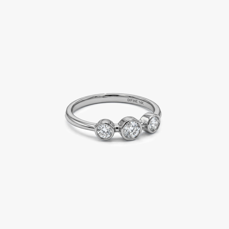 Gold Trio Lab-Grown Diamond Ring
