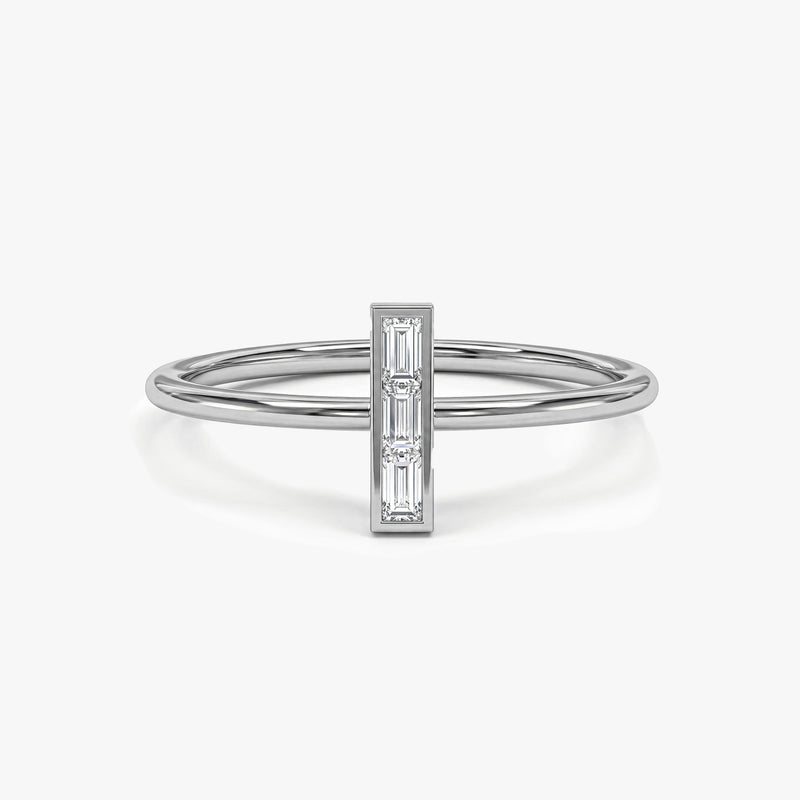 Baguette Diamond Bar Ring