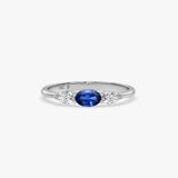 Gold Oval Sapphire Ring