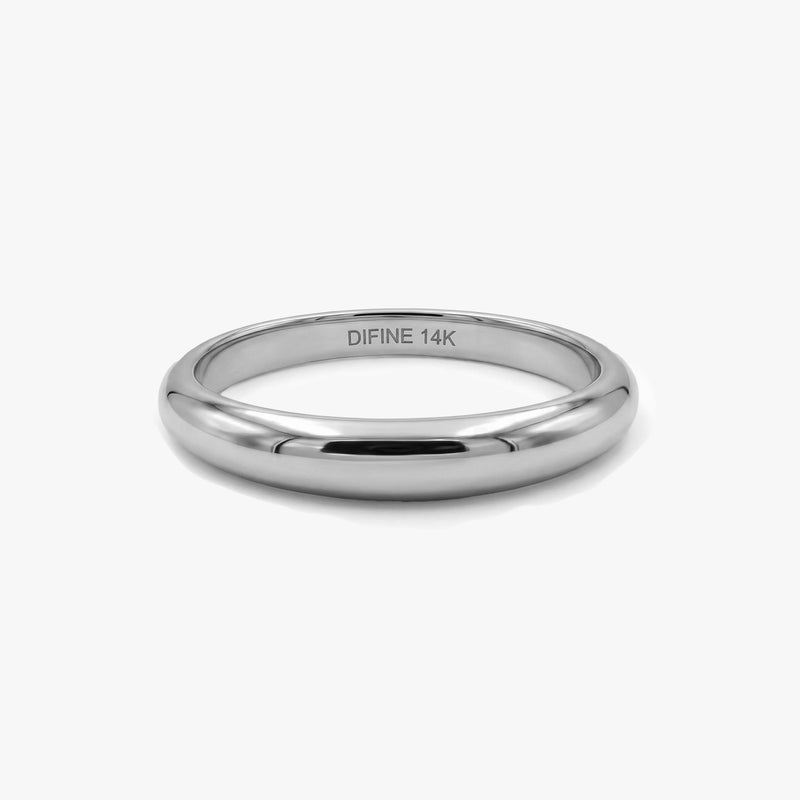 RoseWhiteModel Dome Gold Ring