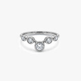 Five Stone Bezel Diamond Ring in Gold