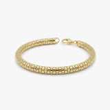 Gold Textured Snake Bracelet